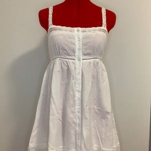 White baby doll dress